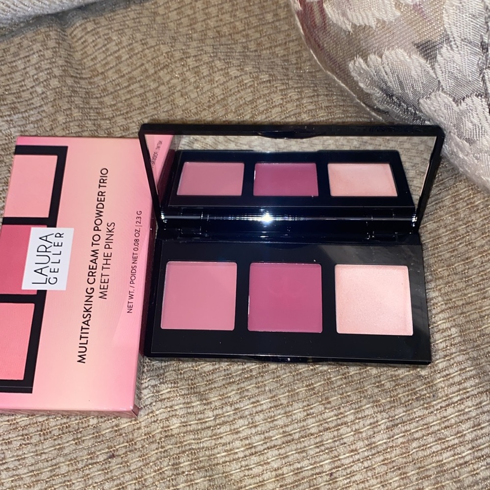💖NWT Laura Geller Pink Blush Eye, Lip & Cheek Palette